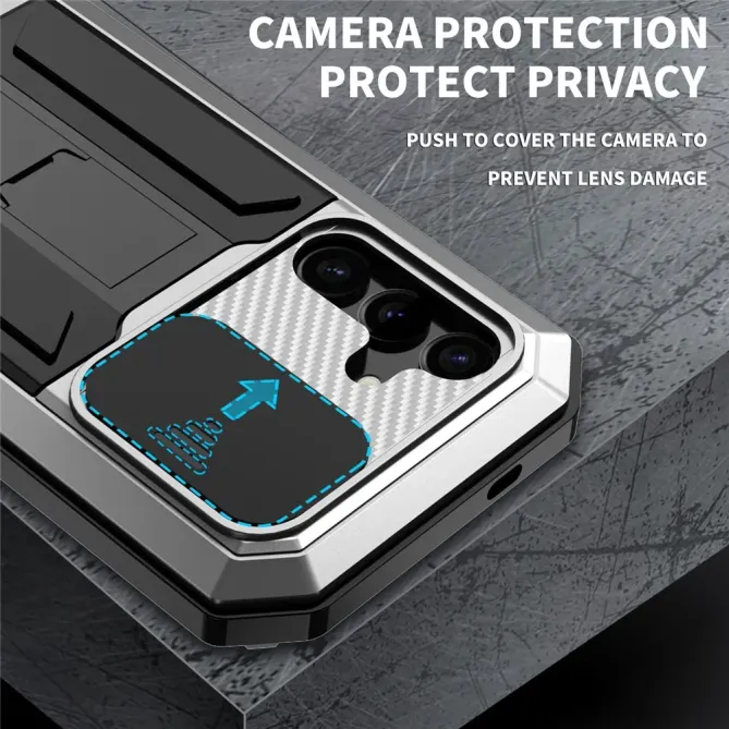 Coque Samsung Galaxy S26 Plus Intégrale Armure Métal et Verre Trempé