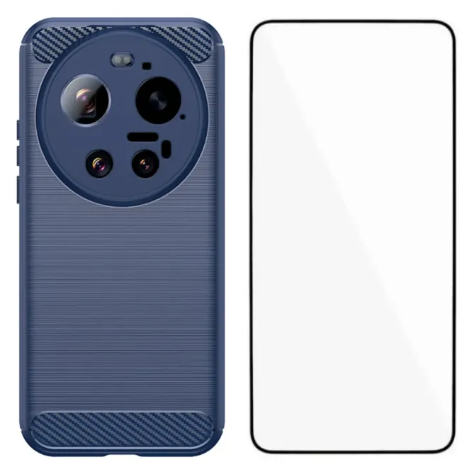 Coque Xiaomi 17 Ultra flexible effet brossé avec verre trempé