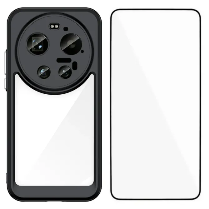 Coque Xiaomi 17 Ultra Contour Couleuré avec Verre Trempé