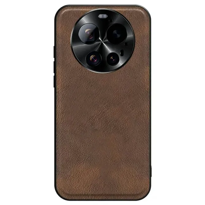 Coque Xiaomi 17 Ultra Effet Cuir Cadre Métal