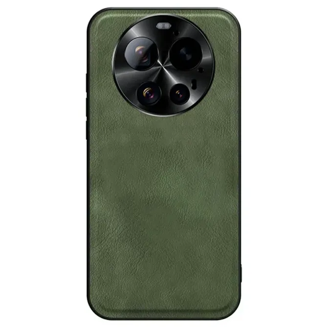 Coque Xiaomi 17 Ultra Effet Cuir Cadre Métal