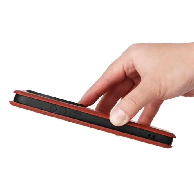 Flip Cover Xiaomi 17 Ultra design fibre de carbone