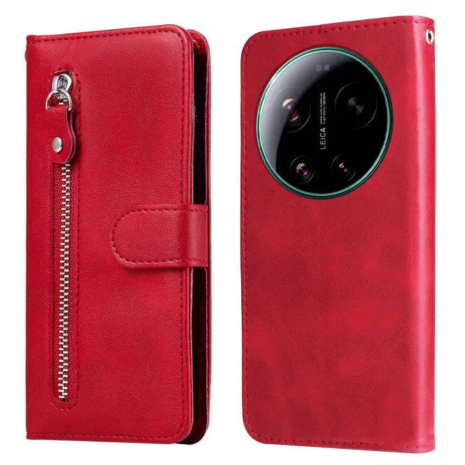 Housse Xiaomi 17 Ultra Portefeuille Zippée en Simili Cuir