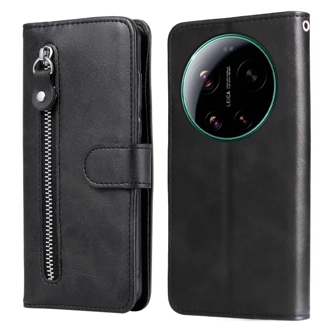 Housse Xiaomi 17 Ultra Portefeuille Zippée en Simili Cuir