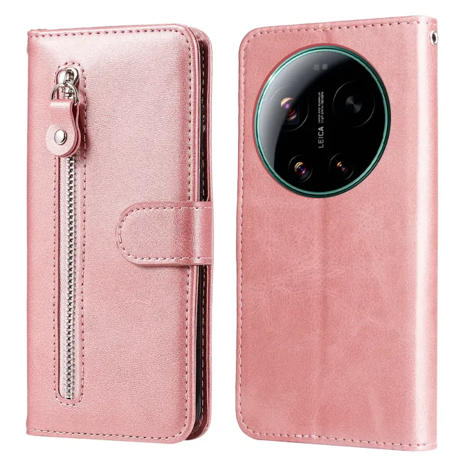 Housse Xiaomi 17 Ultra Portefeuille Zippée en Simili Cuir