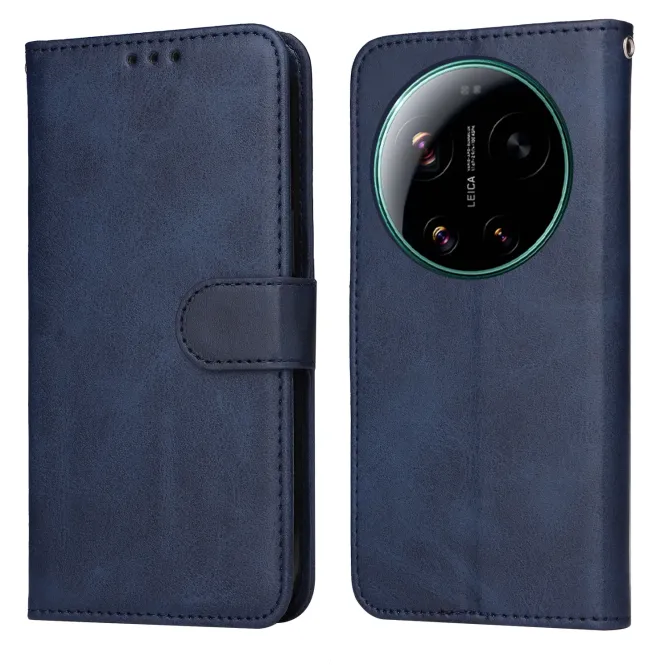 Housse Xiaomi 17 Ultra Portefeuille Grain Fin avec Dragonne