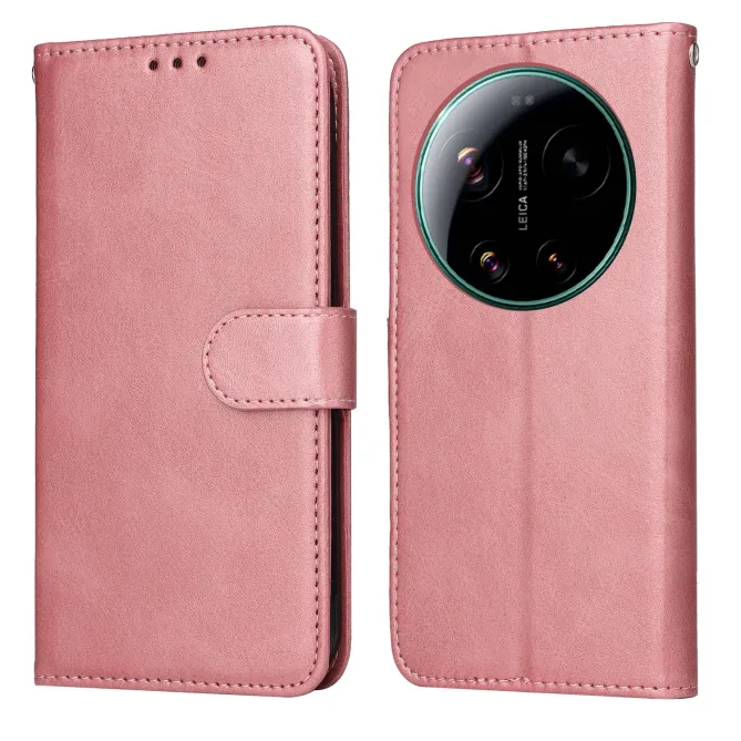 Housse Xiaomi 17 Ultra Portefeuille Grain Fin avec Dragonne
