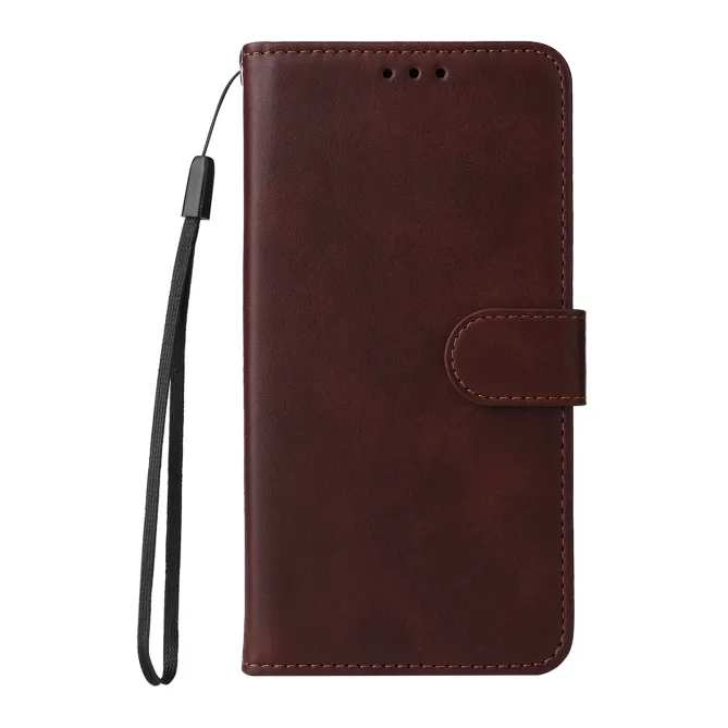 Housse Xiaomi 17 Ultra Portefeuille Grain Fin avec Dragonne