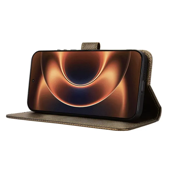 Housse Xiaomi 17 Ultra Texture Diamant avec Dragonne