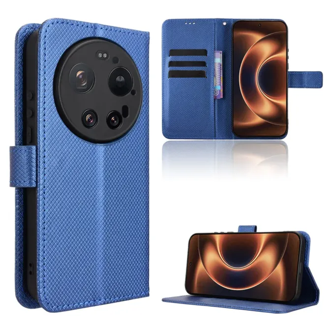 Housse Xiaomi 17 Ultra Texture Diamant avec Dragonne