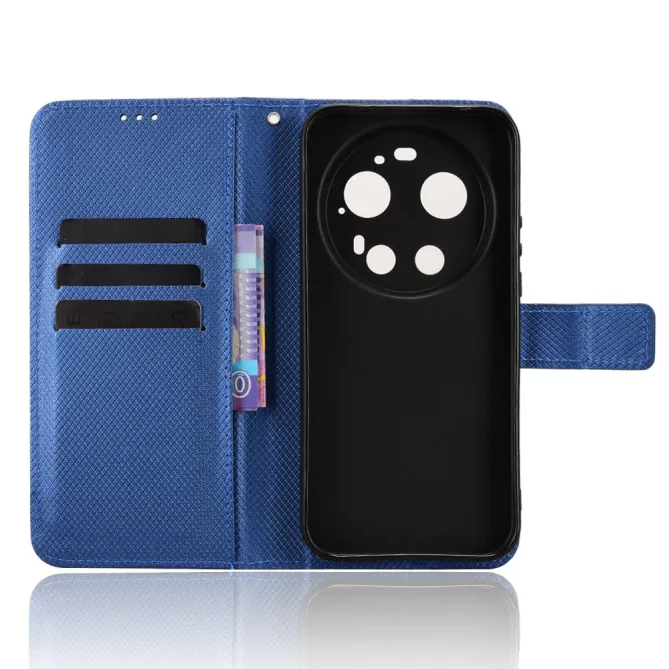 Housse Xiaomi 17 Ultra Texture Diamant avec Dragonne