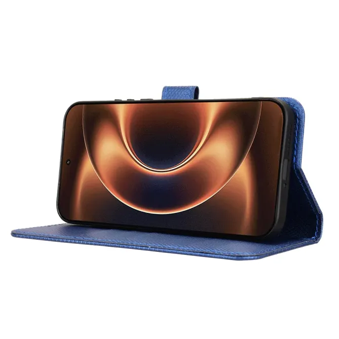 Housse Xiaomi 17 Ultra Texture Diamant avec Dragonne