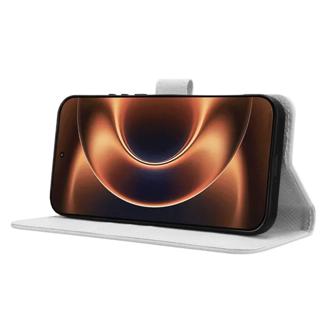 Housse Xiaomi 17 Ultra Texture Diamant avec Dragonne