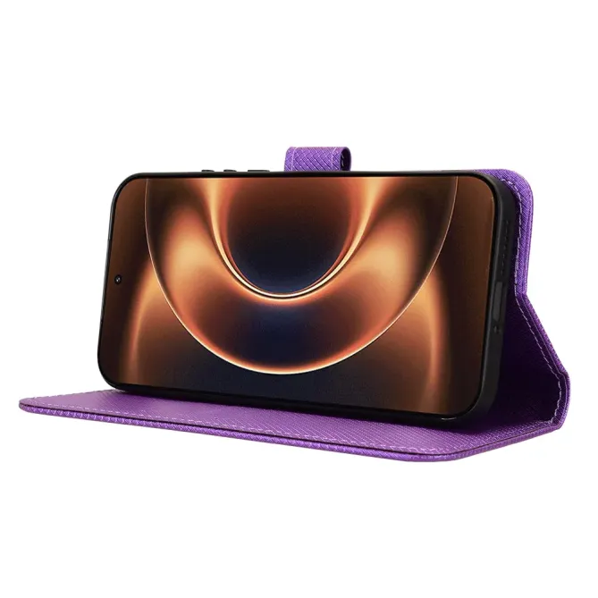 Housse Xiaomi 17 Ultra Texture Diamant avec Dragonne