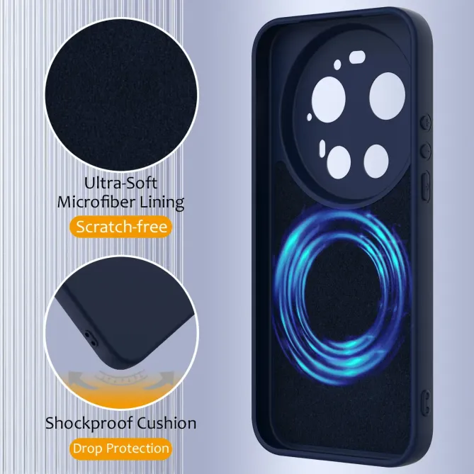 Coque Xiaomi 17 Ultra Power Silicone Liquide Magnétique, Lanière