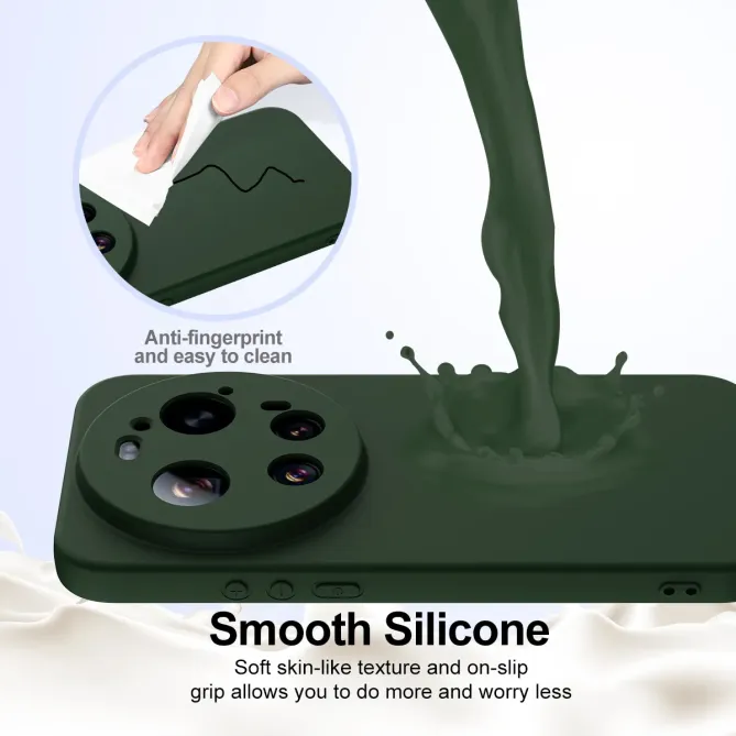 Coque Xiaomi 17 Ultra Power Silicone Liquide Magnétique, Lanière