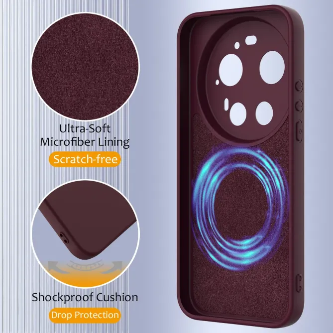 Coque Xiaomi 17 Ultra Power Silicone Liquide Magnétique, Lanière