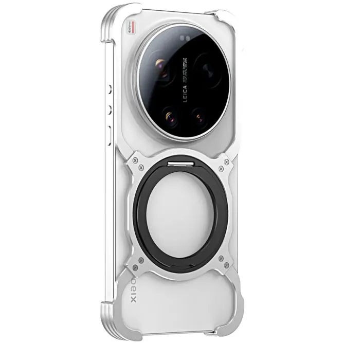 Bumper POCO F8 Ultra Antichoc Cadre Métal avec Anneau Support MagSafe