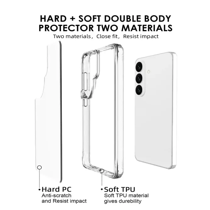 Coque Samsung Galaxy S26+ Transparente Renforcée | Pure-Defense