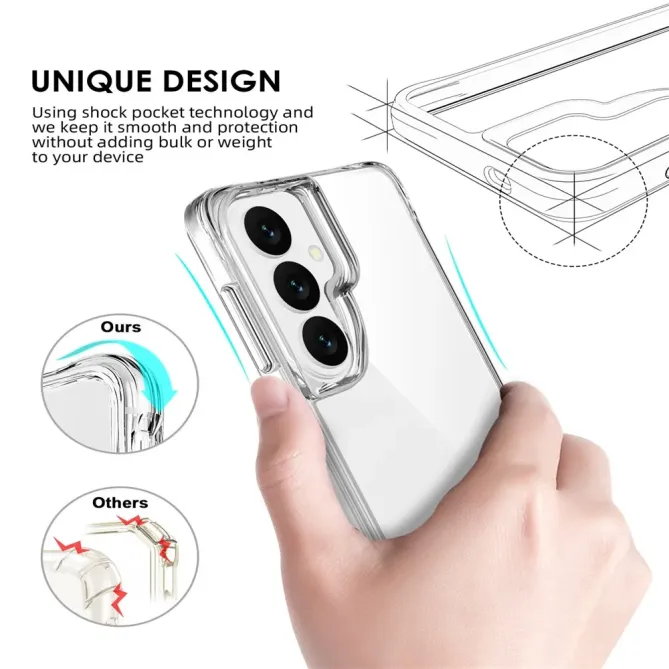 Coque Samsung Galaxy S26+ Transparente Renforcée | Pure-Defense