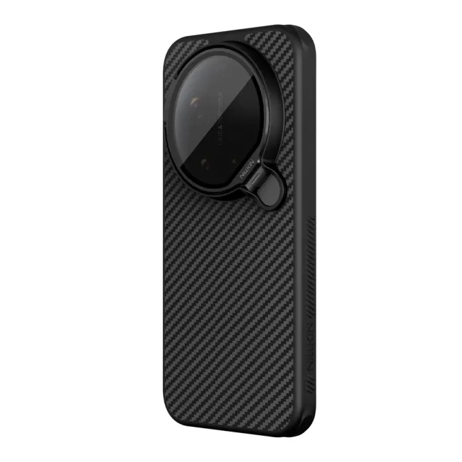Coque Xiaomi 17 Ultra Magnétique Fibre d'Aramide avec Support Caméra