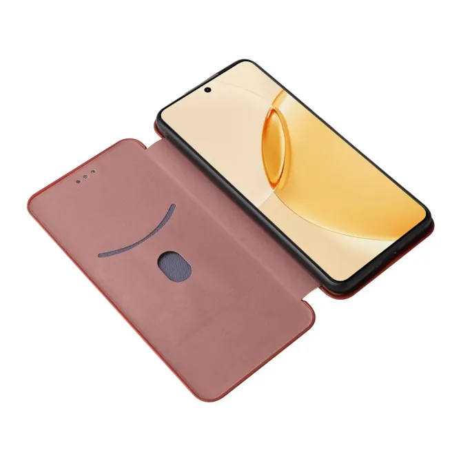Flip Cover Realme 16 Pro design fibre de carbone