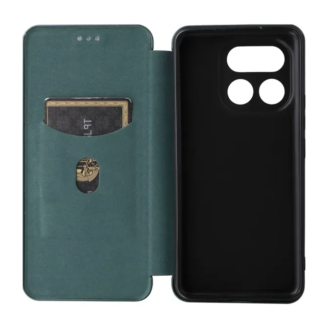 Flip Cover Realme 16 Pro design fibre de carbone