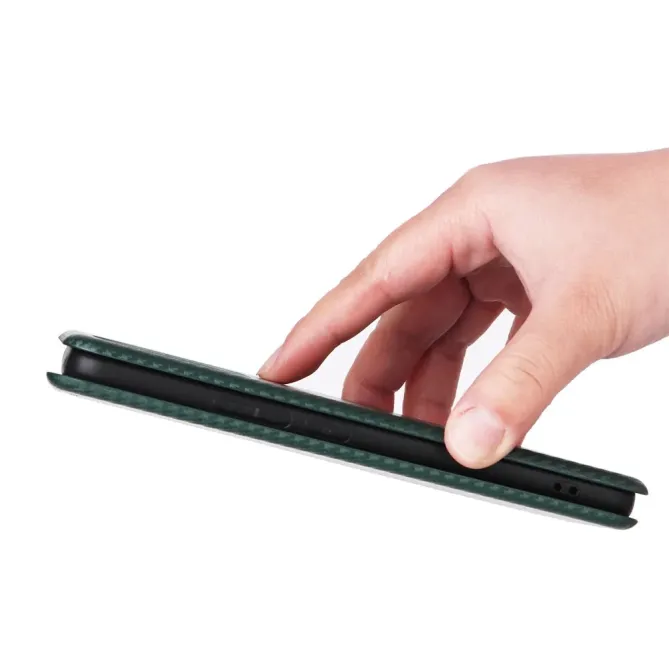 Flip Cover Realme 16 Pro design fibre de carbone