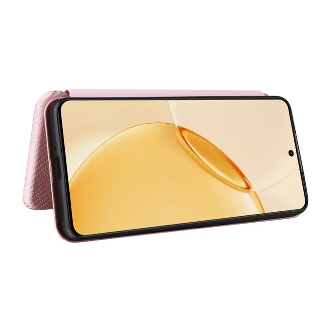 Flip Cover Realme 16 Pro design fibre de carbone