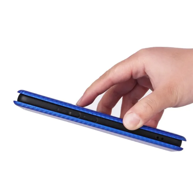 Flip Cover Realme 16 Pro design fibre de carbone