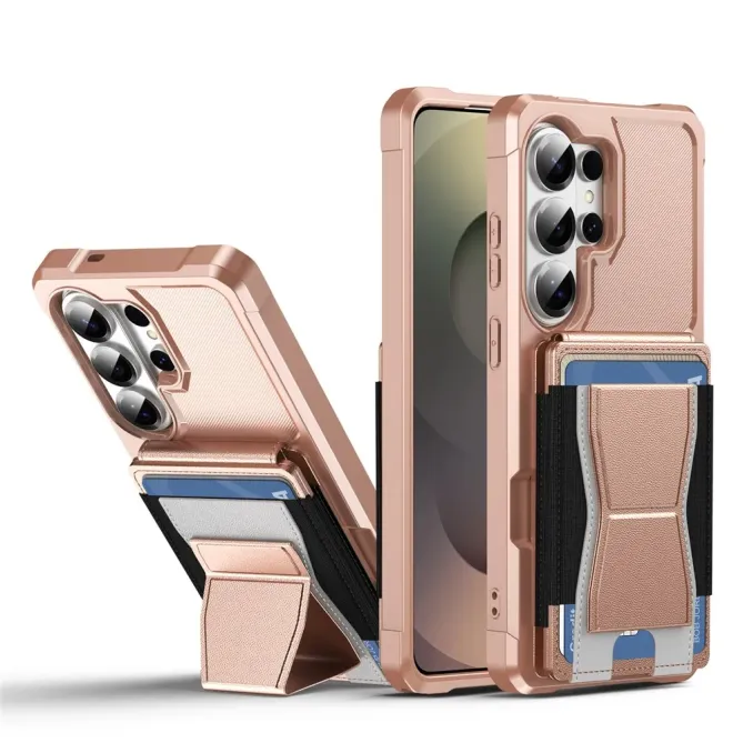 Coque Samsung Galaxy S25 Ultra Porte-cartes Élastique et Support