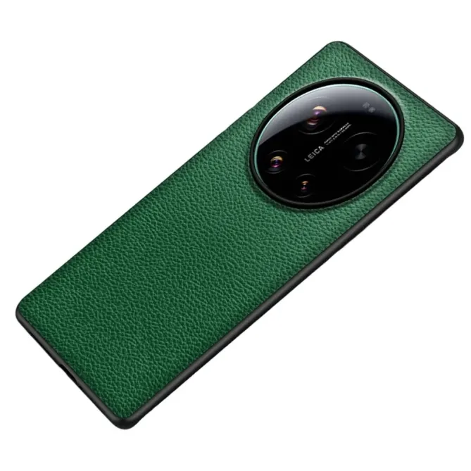 Coque Xiaomi 17 Ultra Effet Cuir Grainé Fine Légère