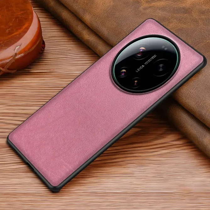 Coque Xiaomi 17 Ultra texture soie simili cuir