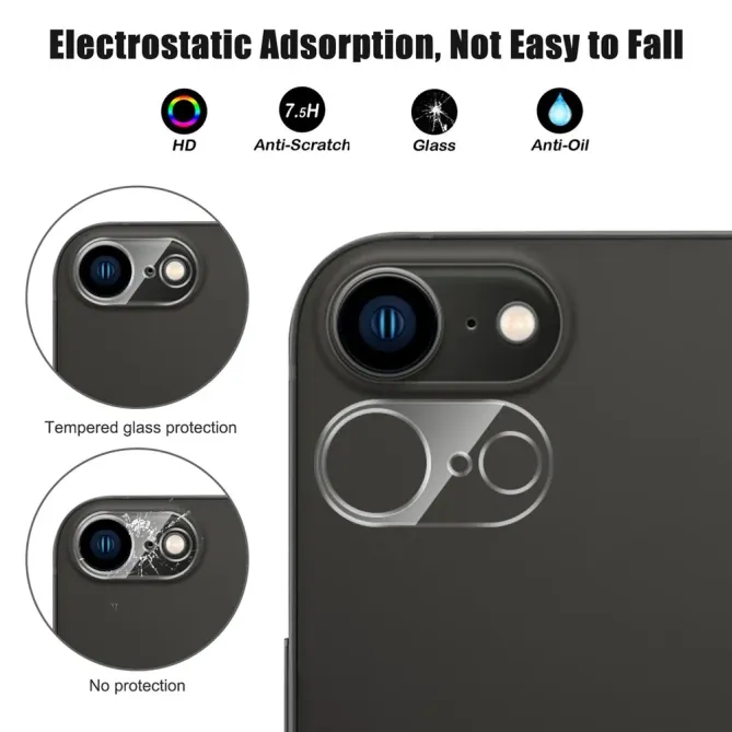 Protection Caméra Shield iPhone 17e / 16e | Verre Premium Arc