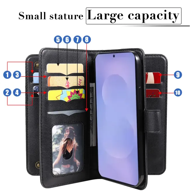 Housse Samsung Galaxy S26 Plus Série Nomade avec 10 Porte-Cartes