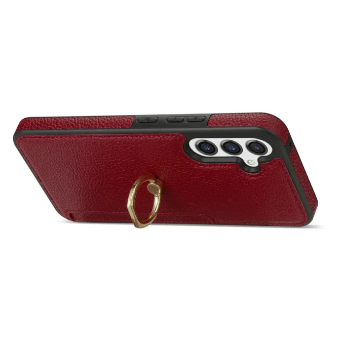 Coque Samsung Galaxy S26 Plus Série Alpha avec Anneau et Porte-Carte