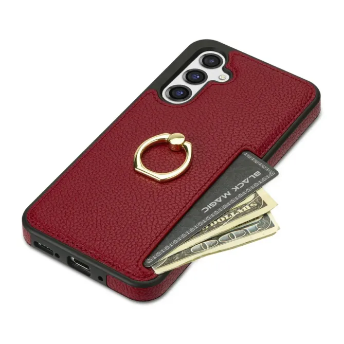 Coque Samsung Galaxy S26 Plus Série Alpha avec Anneau et Porte-Carte