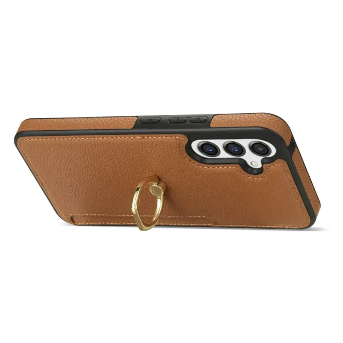Coque Samsung Galaxy S26 Plus Série Alpha avec Anneau et Porte-Carte
