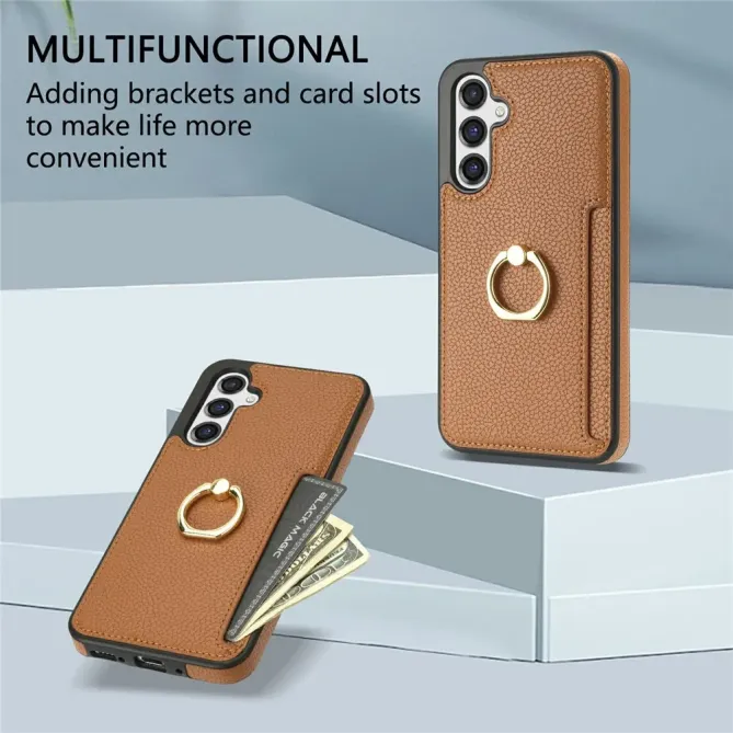 Coque Samsung Galaxy S26 Plus Série Alpha avec Anneau et Porte-Carte