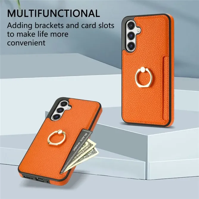 Coque Samsung Galaxy S26 Plus Série Alpha avec Anneau et Porte-Carte
