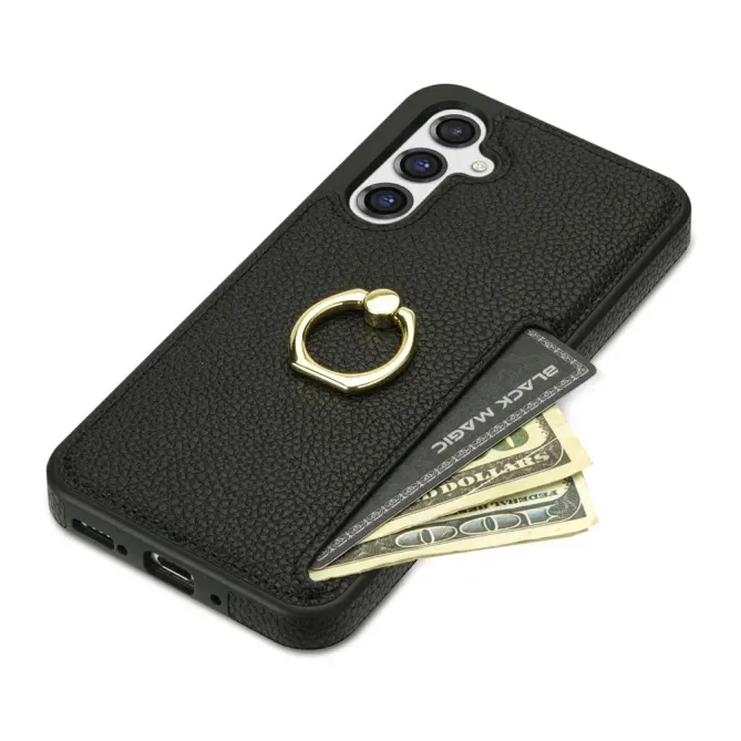 Coque Samsung Galaxy S26 Plus Série Alpha avec Anneau et Porte-Carte