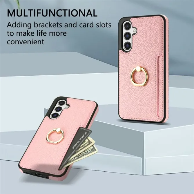 Coque Samsung Galaxy S26 Plus Série Alpha avec Anneau et Porte-Carte