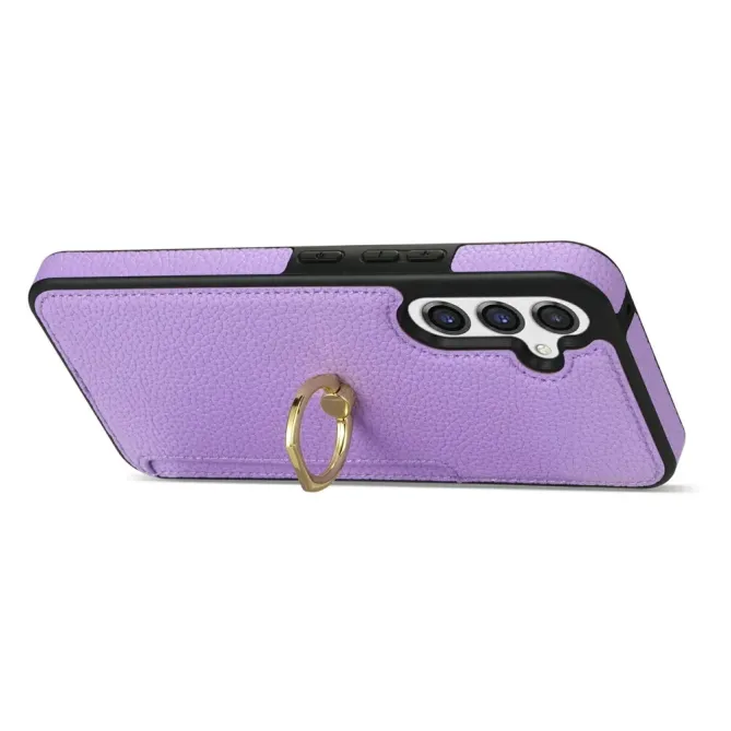 Coque Samsung Galaxy S26 Plus Série Alpha avec Anneau et Porte-Carte