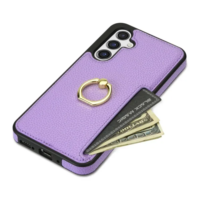 Coque Samsung Galaxy S26 Plus Série Alpha avec Anneau et Porte-Carte