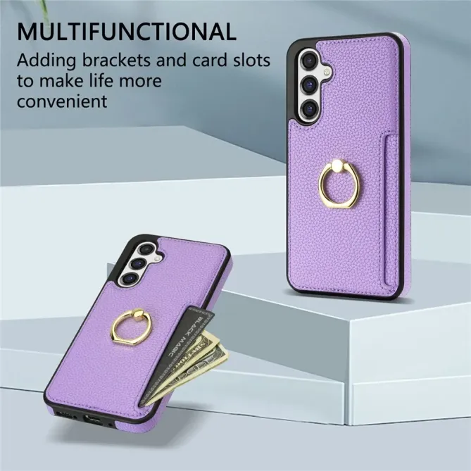 Coque Samsung Galaxy S26 Plus Série Alpha avec Anneau et Porte-Carte