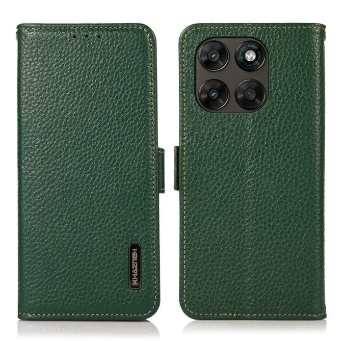 Housse Motorola Moto G77 / G67 KHAZNEH cuir grainé first