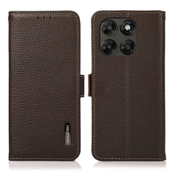 Housse Motorola Moto G77 / G67 KHAZNEH cuir grainé first