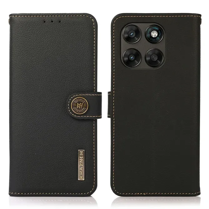 Housse Motorola Moto G77 / G67 KHAZNEH Classic en cuir
