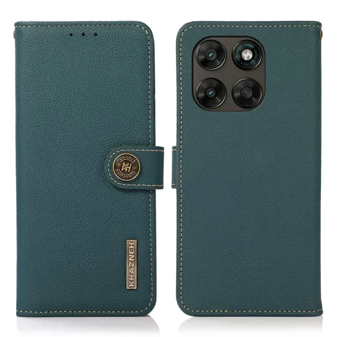 Housse Motorola Moto G77 / G67 KHAZNEH Classic en cuir