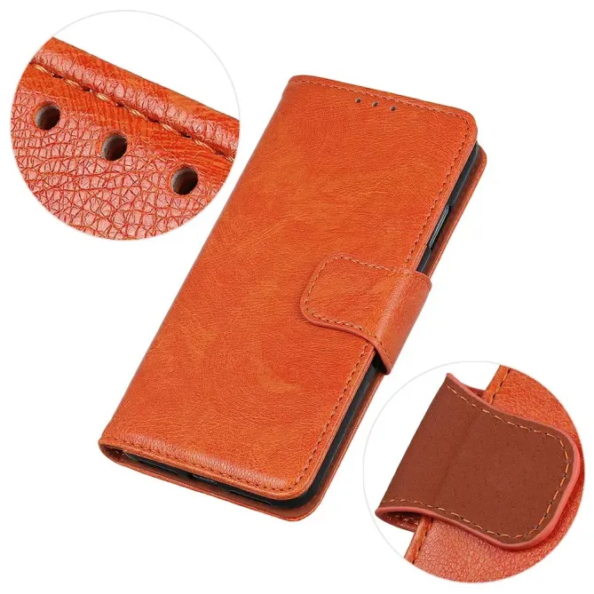 Housse Motorola Moto G77 / G67 Style Cuir Vieilli